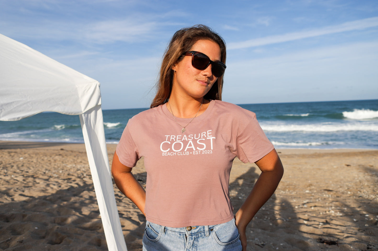 Best Coast Crop Top Tee