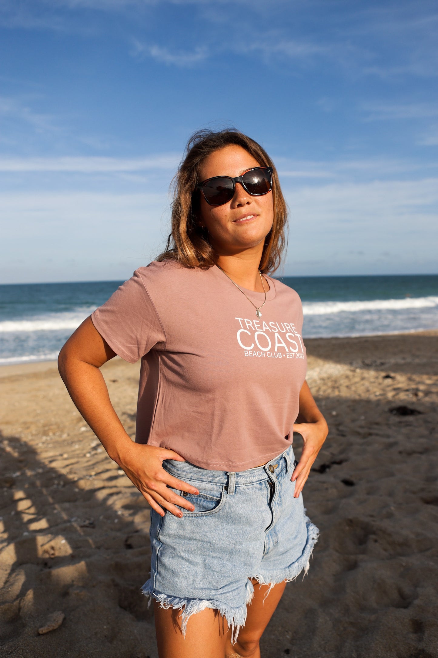 Best Coast Crop Top Tee