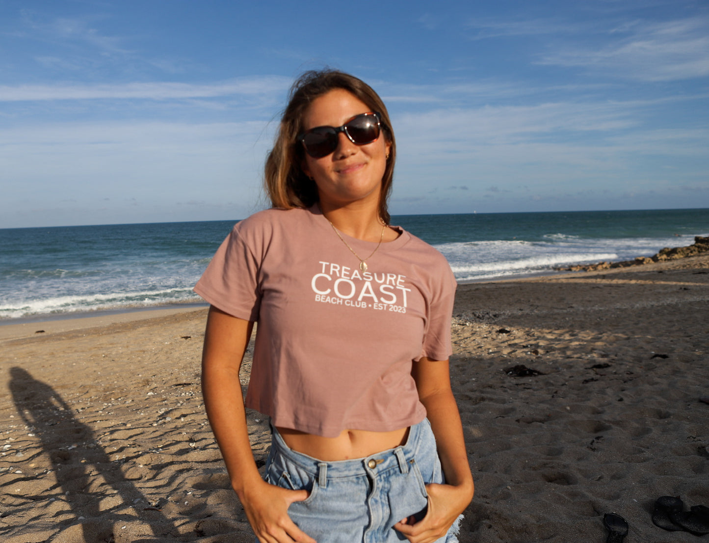 Best Coast Crop Top Tee