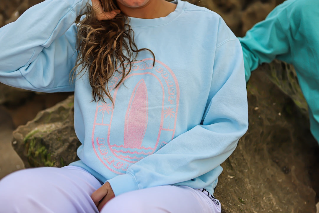 Surfer Chick Comfort Colors Pullover